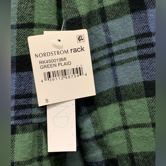 New! Abound flannel tiered plaid 3/4 sleeve dress, cotton, women's small - Picture 8 of 9